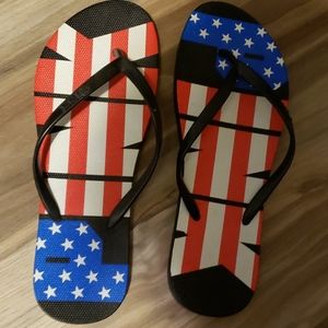 Victoria's Secret Pink American Flag Sandals